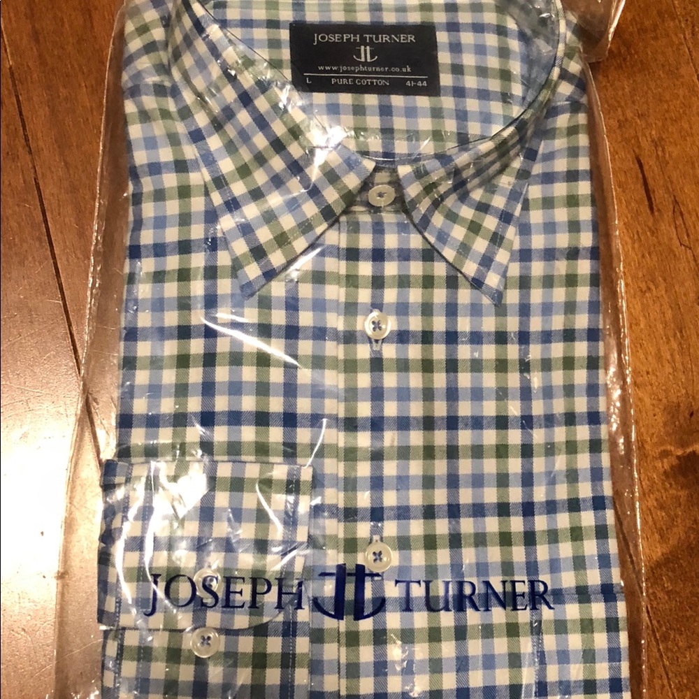 Men’s Joseph Turner Checkered Dress Shirt